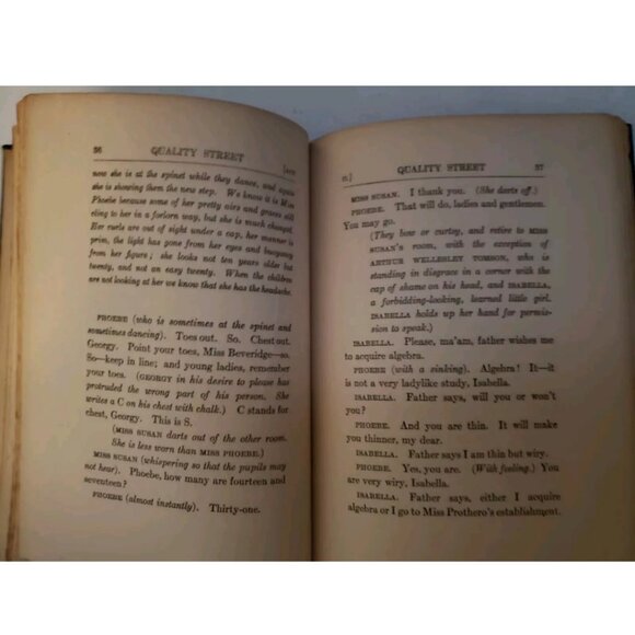 Vintage Quality Street by J.M. Barrie Play Charles Scribner's Sons 1919 - Picture 7 of 12